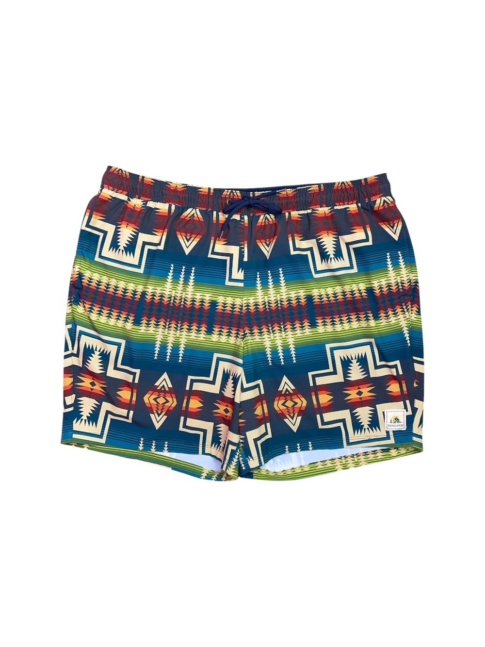 Pendleton Shoreside Swim Trunks Men's XL Aztec Print 7" UPF 50+ Hydroliner